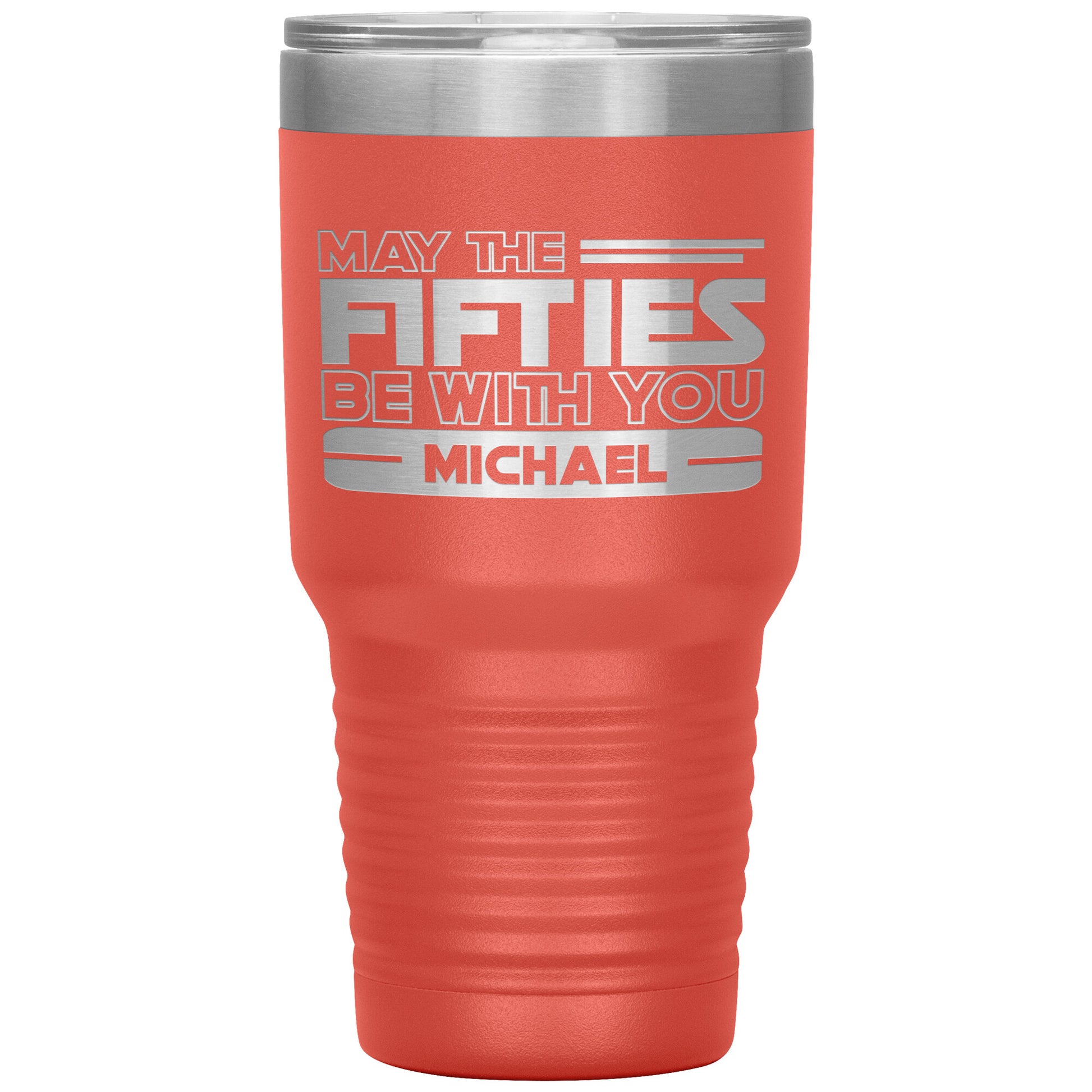 May the Fifties Be With You Name Tumbler