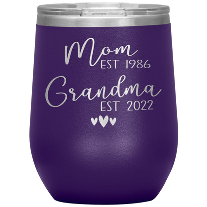 Mom to Grandma Est 2022 Tumbler