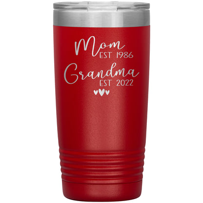 Mom to Grandma Est 2022 Tumbler