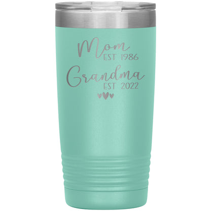 Mom to Grandma Est 2022 Tumbler
