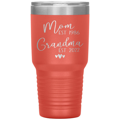 Mom to Grandma Est 2022 Tumbler
