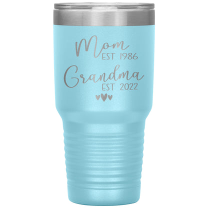 Mom to Grandma Est 2022 Tumbler