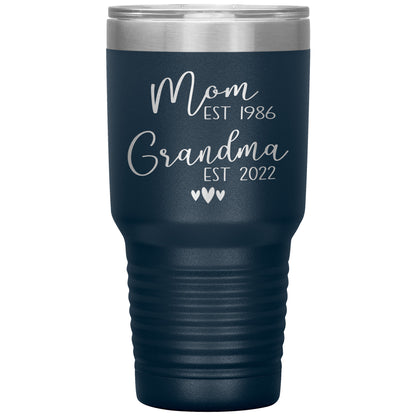 Mom to Grandma Est 2022 Tumbler