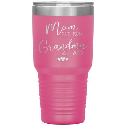 Mom to Grandma Est 2022 Tumbler
