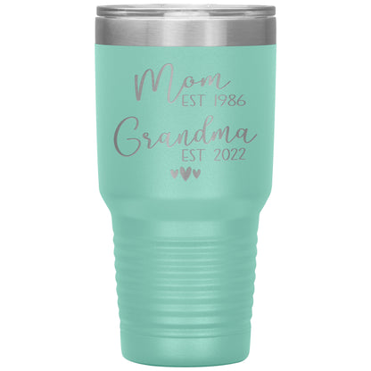 Mom to Grandma Est 2022 Tumbler