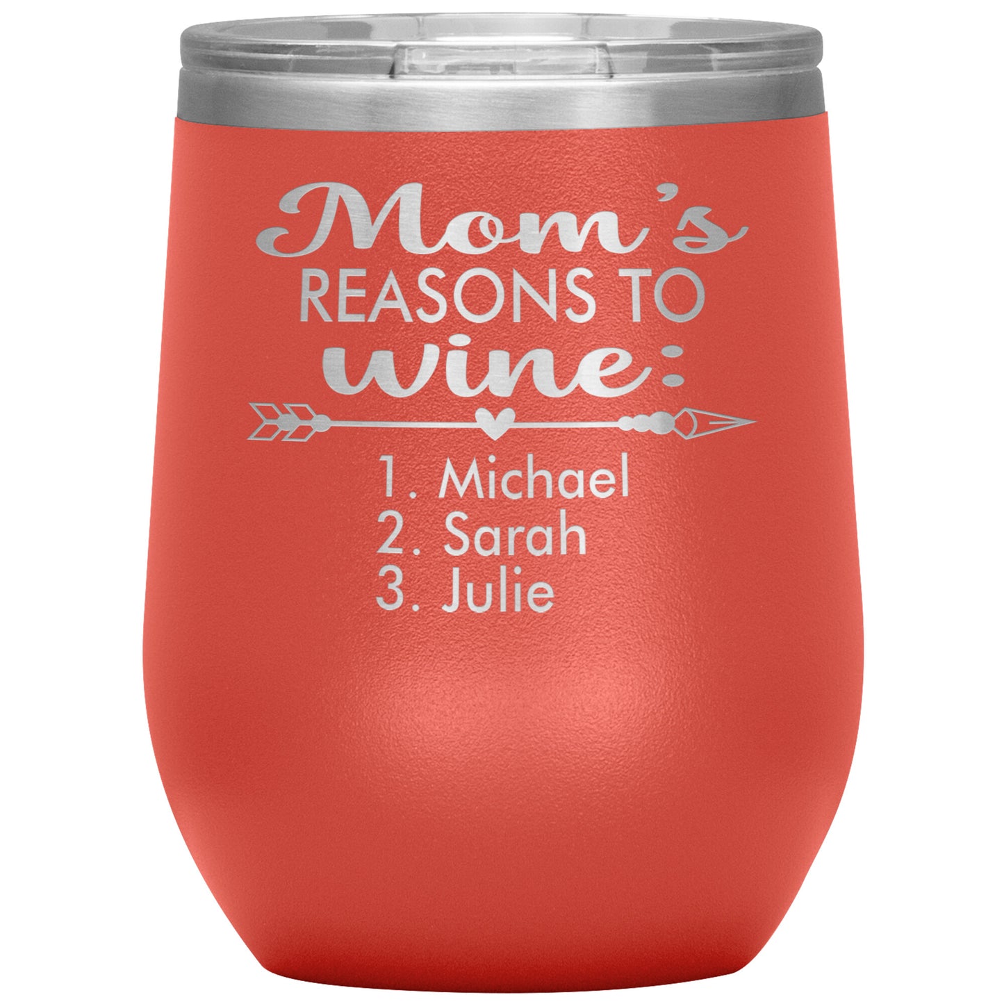 Mom's Reason to Wine Tumbler