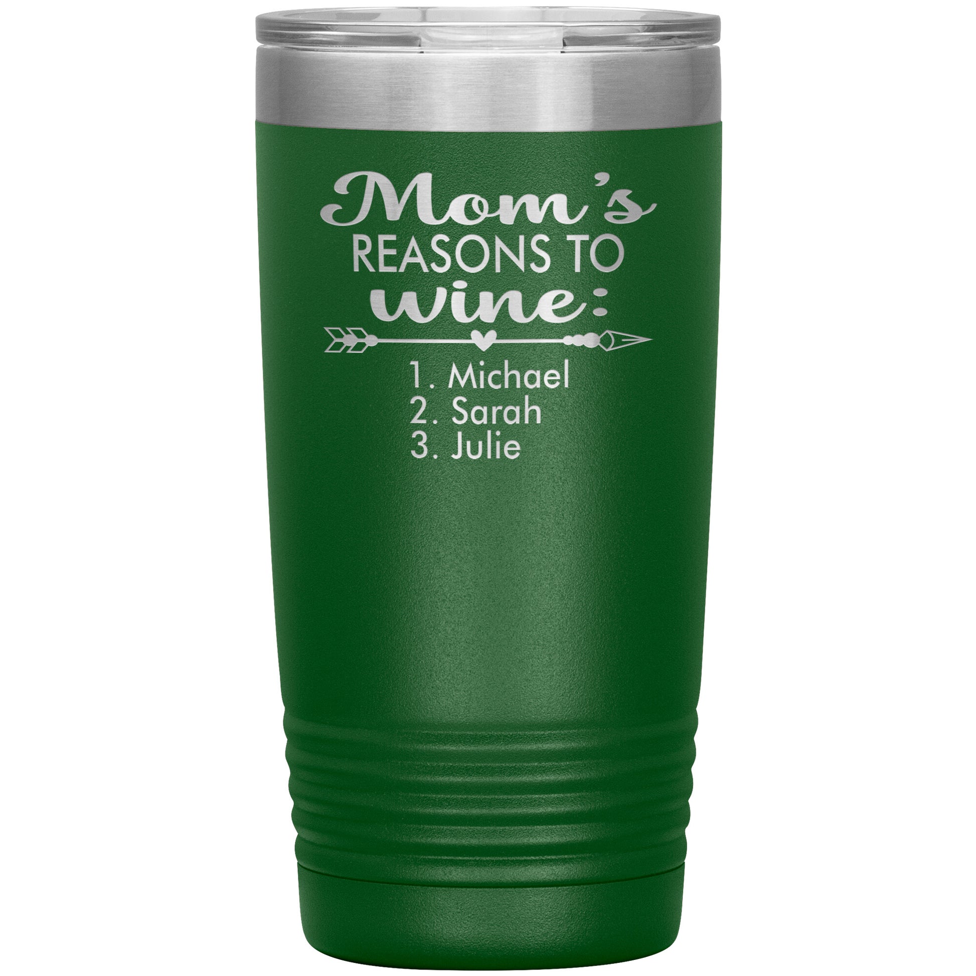 Mom's Reason to Wine Tumbler