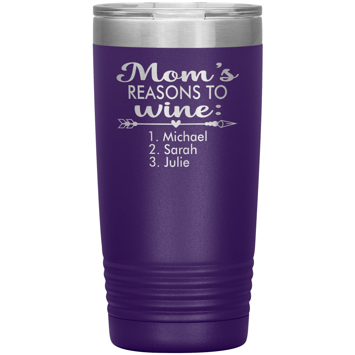 Mom's Reason to Wine Tumbler