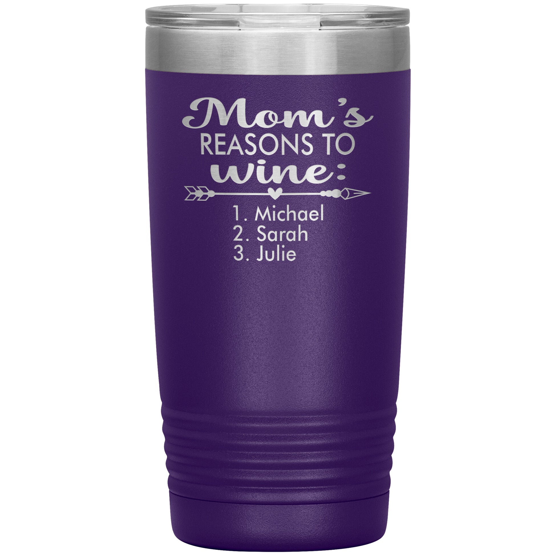 Mom's Reason to Wine Tumbler
