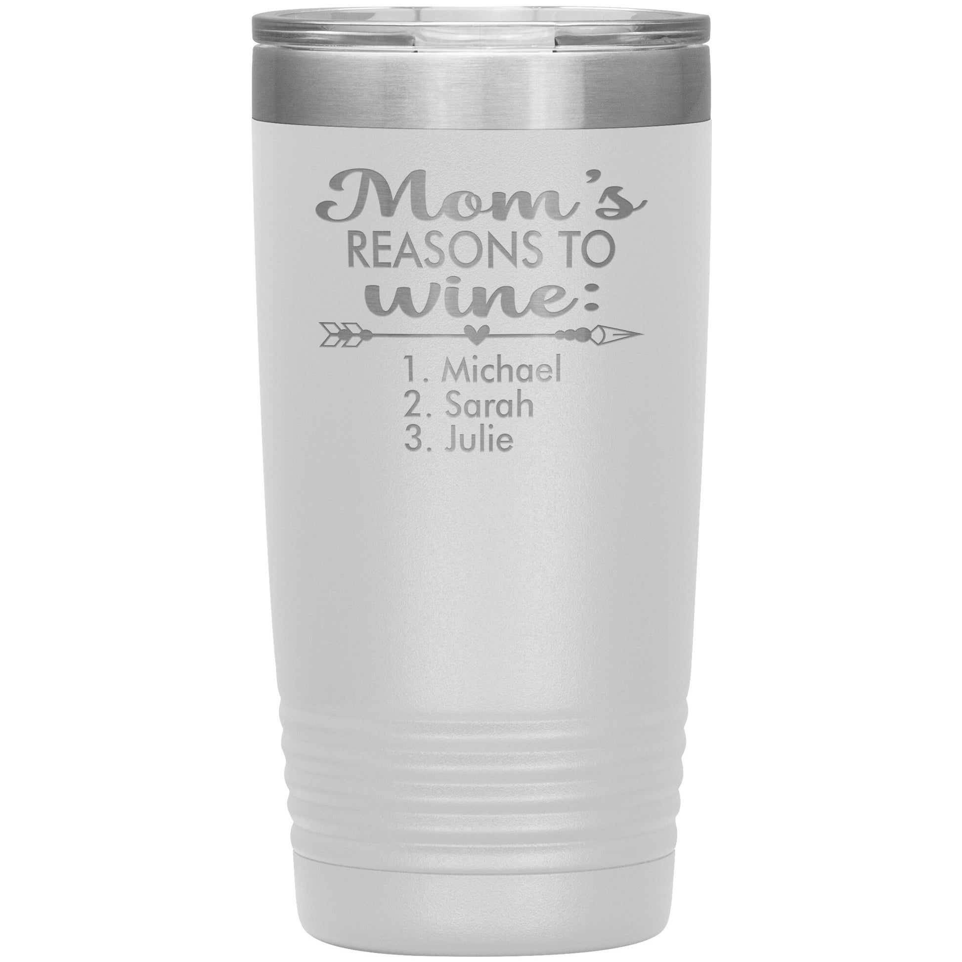 Mom's Reason to Wine Tumbler