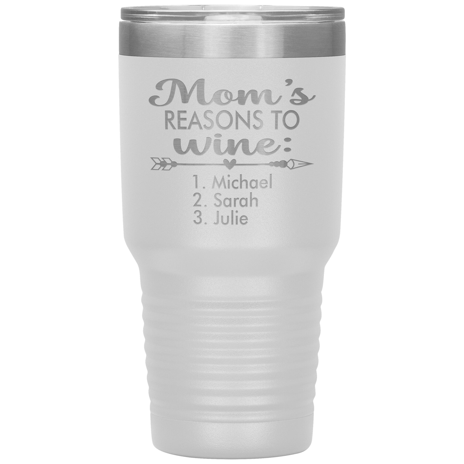 Mom's Reason to Wine Tumbler
