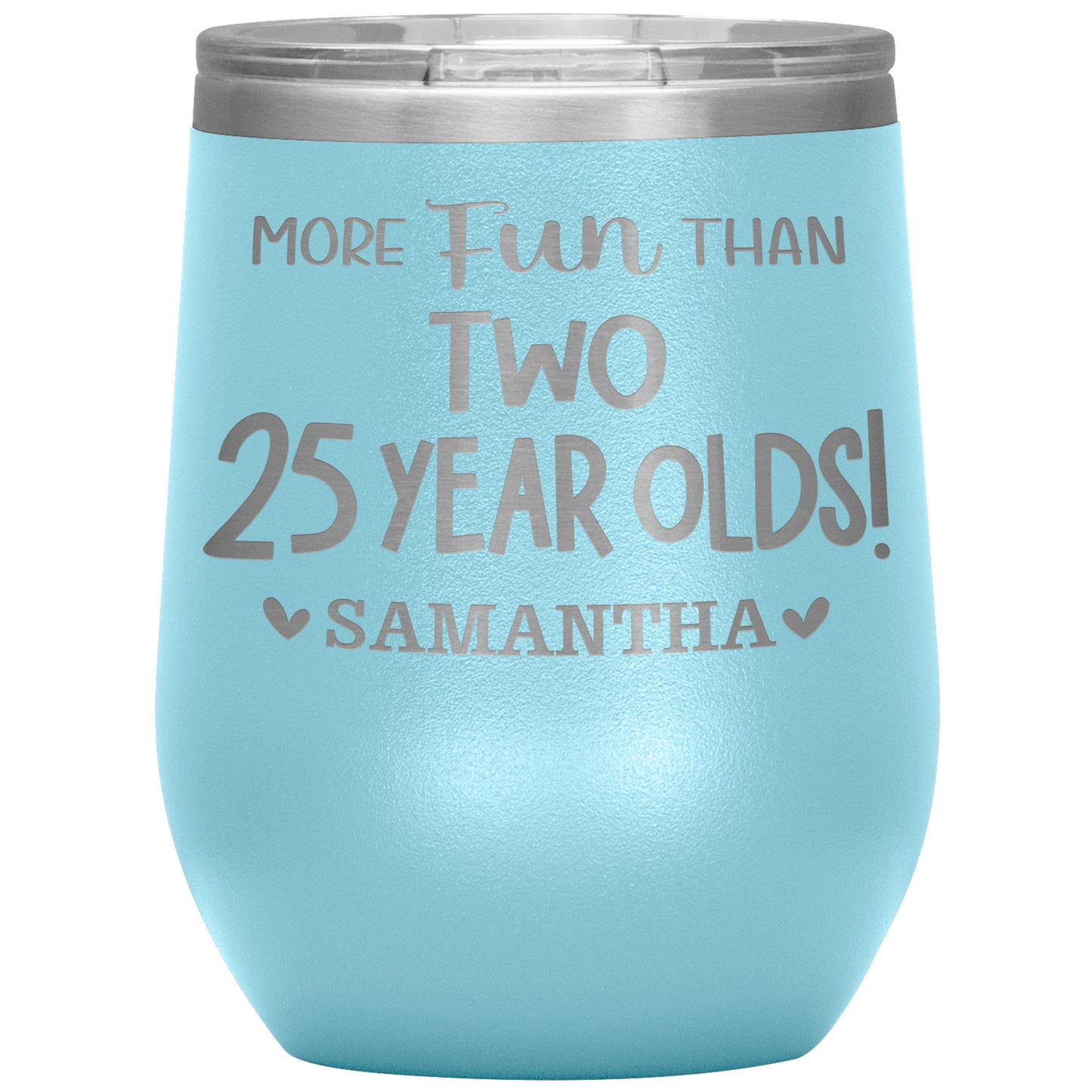 More Fun Than Two 25 Years Olds Birthday Tumbler