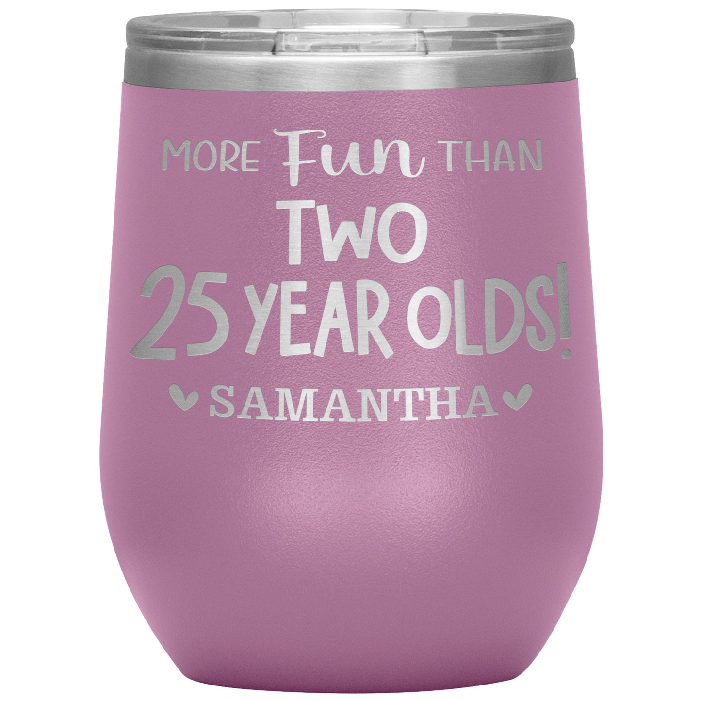 More Fun Than Two 25 Years Olds Birthday Tumbler