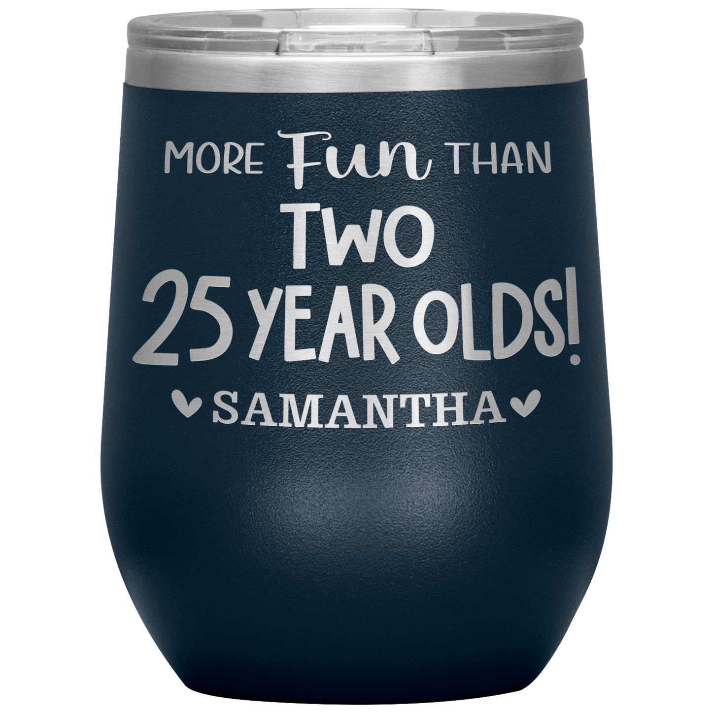 More Fun Than Two 25 Years Olds Birthday Tumbler