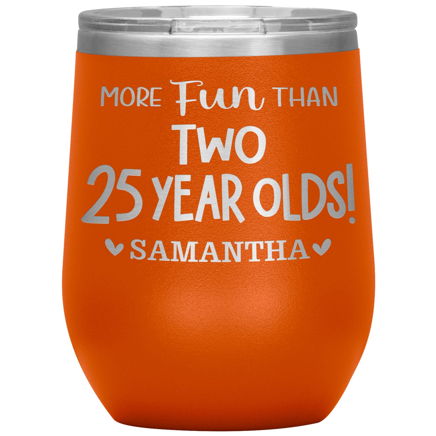More Fun Than Two 25 Years Olds Birthday Tumbler