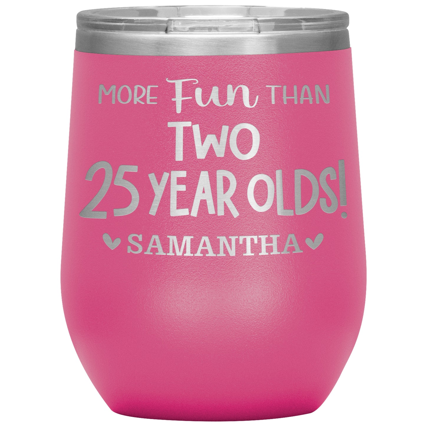 More Fun Than Two 25 Years Olds Birthday Tumbler