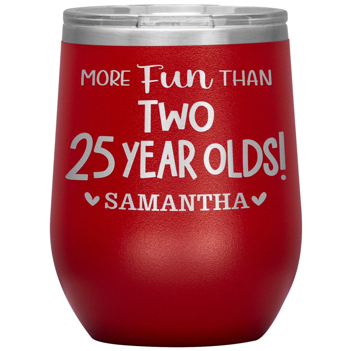 More Fun Than Two 25 Years Olds Birthday Tumbler