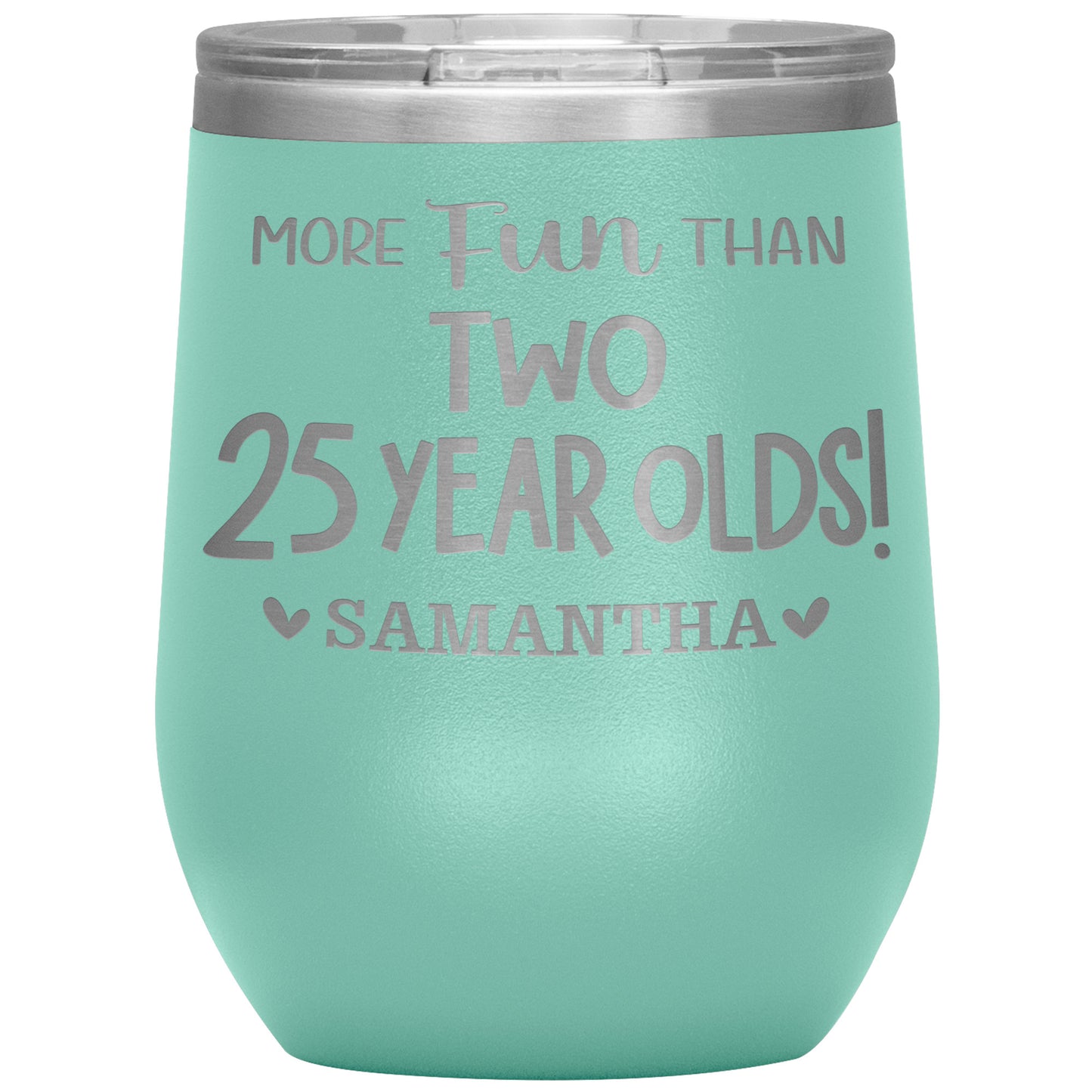 More Fun Than Two 25 Years Olds Birthday Tumbler