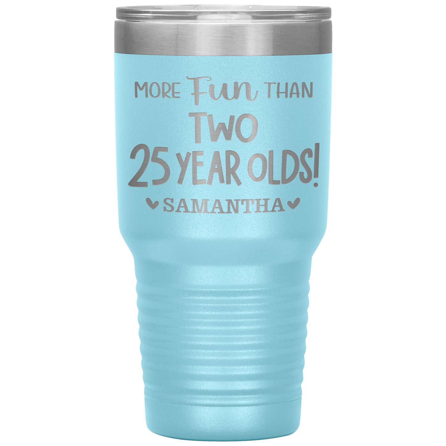 More Fun Than Two 25 Years Olds Birthday Tumbler
