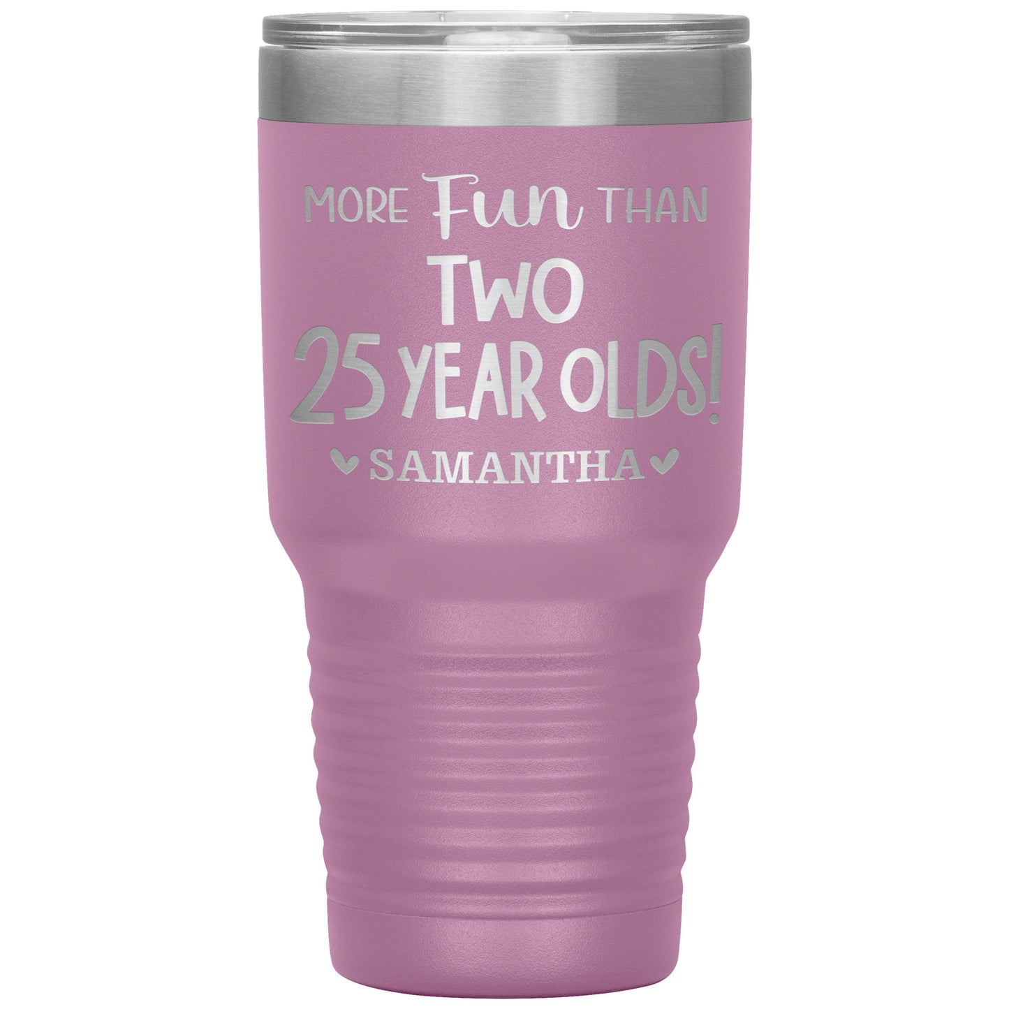 More Fun Than Two 25 Years Olds Birthday Tumbler