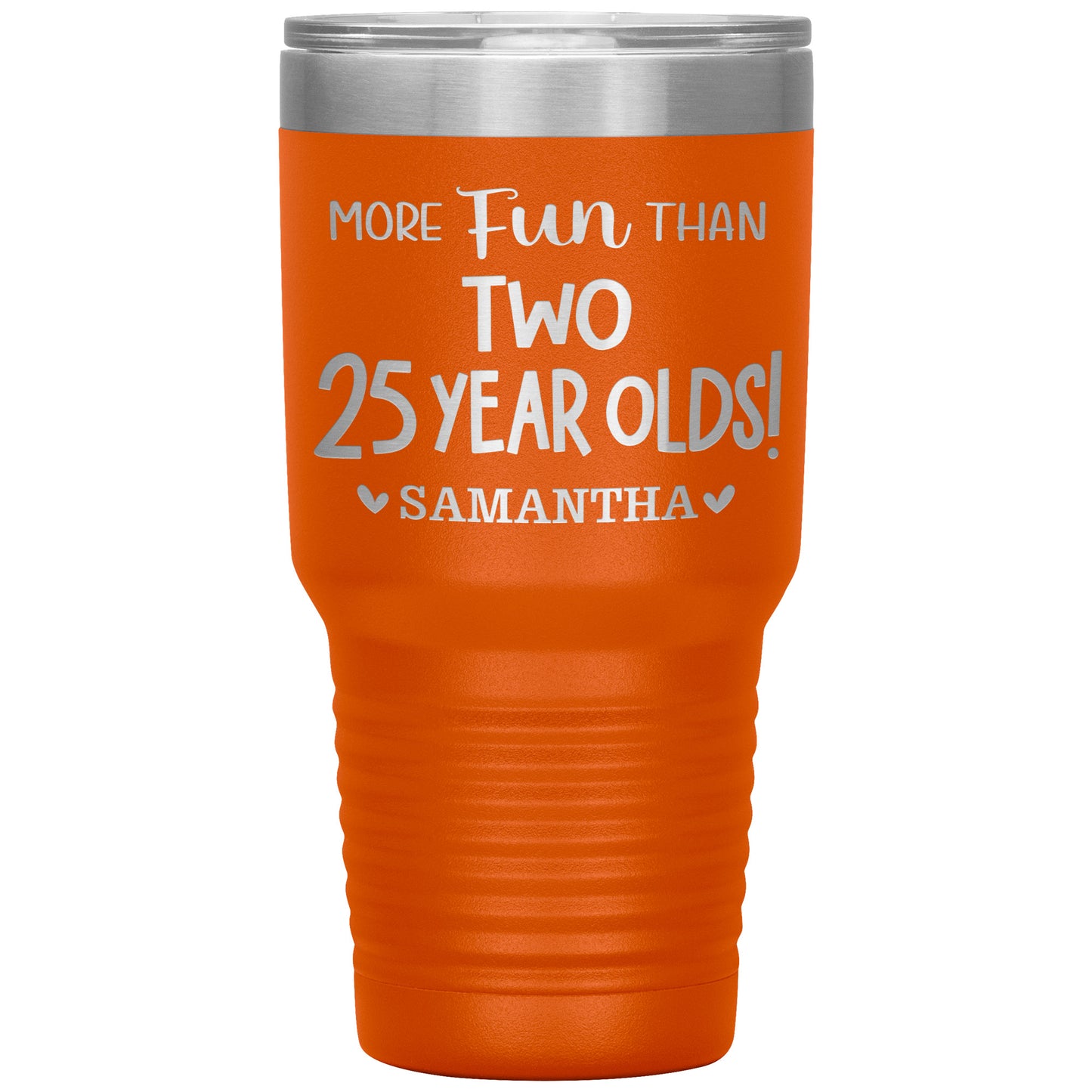 More Fun Than Two 25 Years Olds Birthday Tumbler