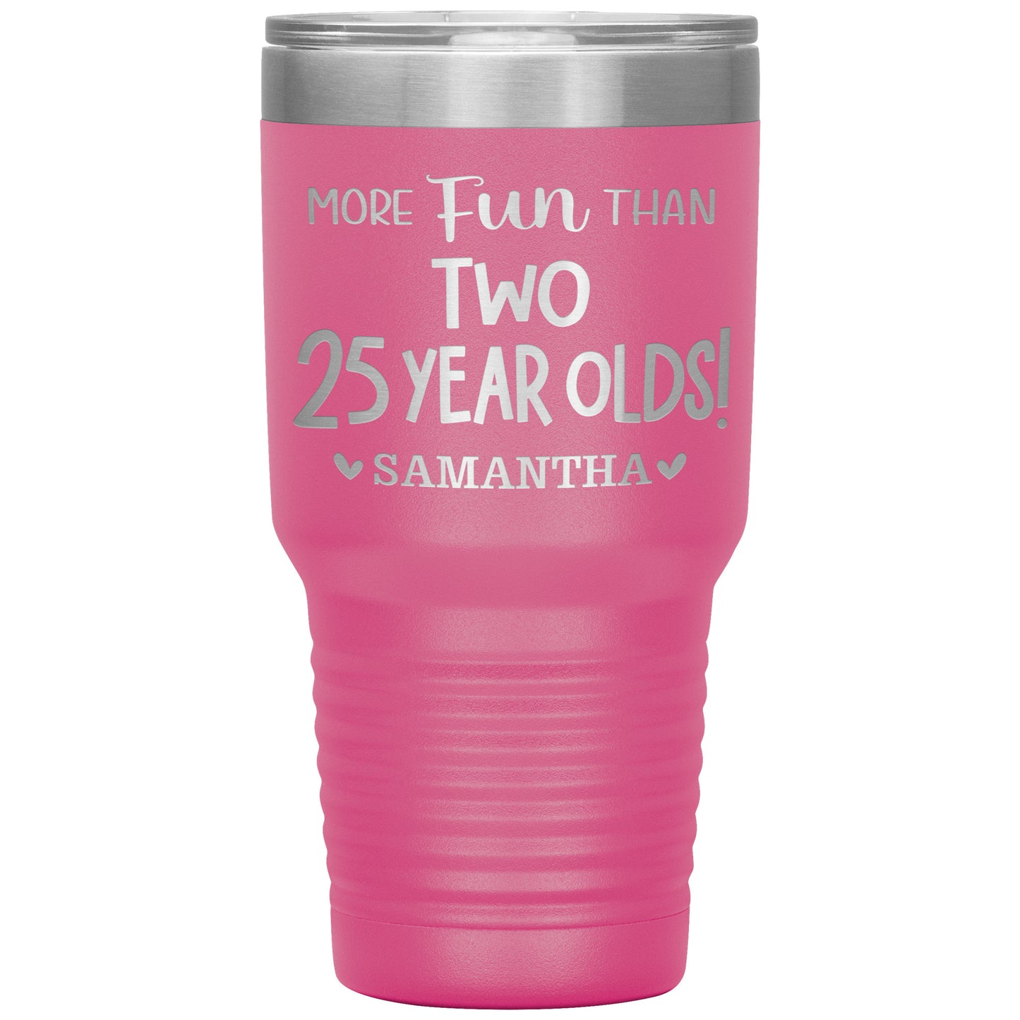 More Fun Than Two 25 Years Olds Birthday Tumbler