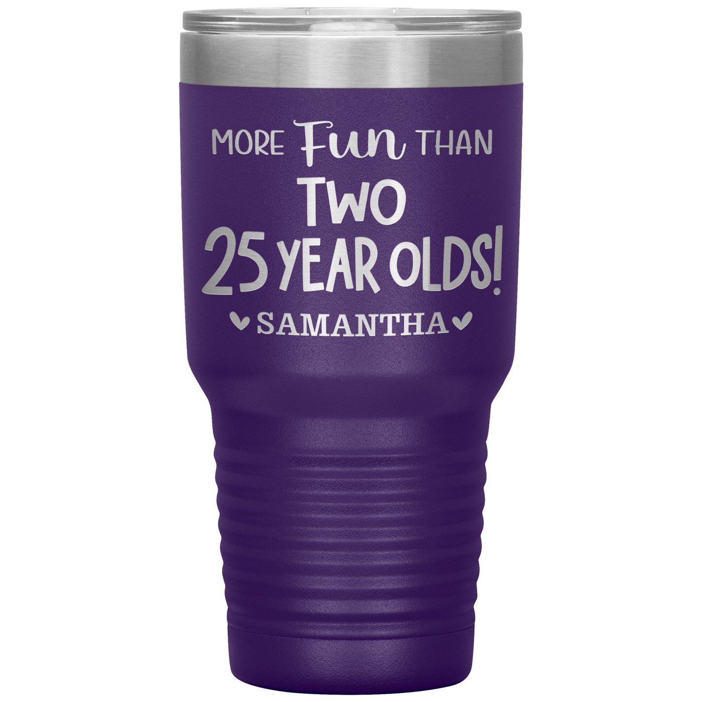 More Fun Than Two 25 Years Olds Birthday Tumbler