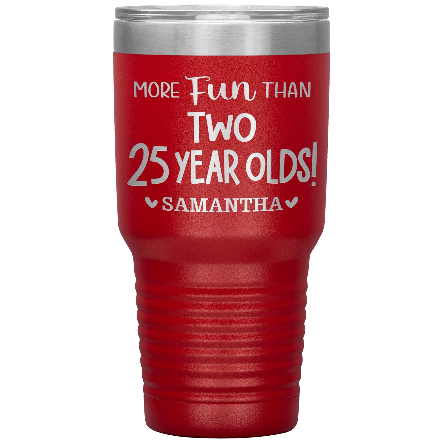 More Fun Than Two 25 Years Olds Birthday Tumbler