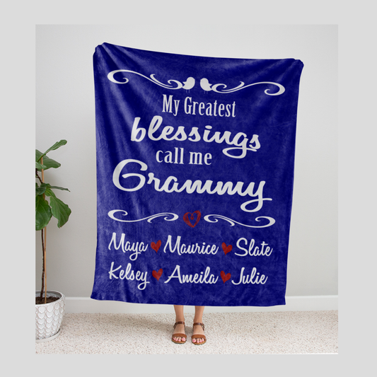 My Greatest Blessings Grammy Blanket