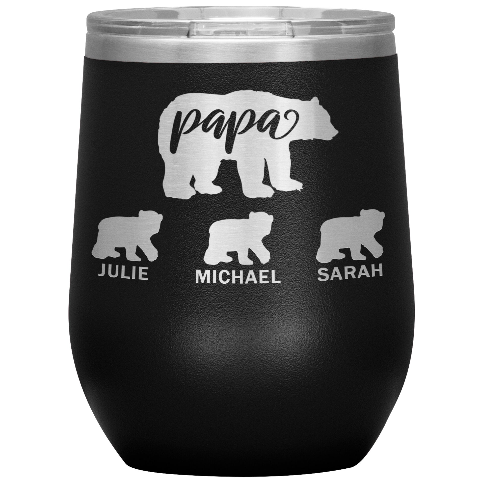 Papa Bear Personalize Tumbler