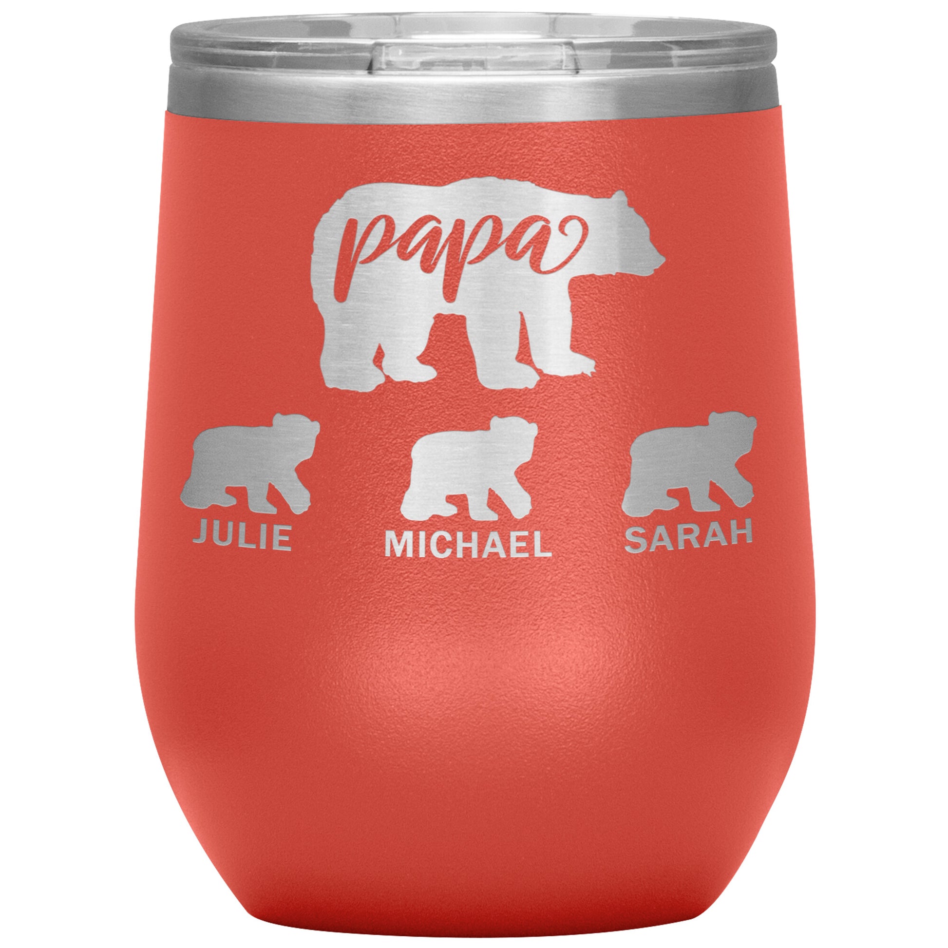 Papa Bear Personalize Tumbler