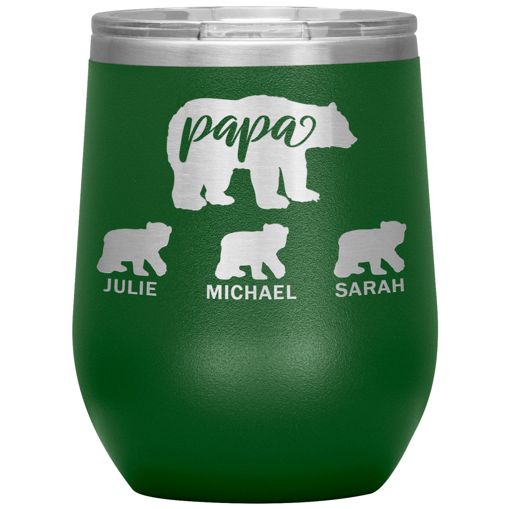 Papa Bear Personalize Tumbler
