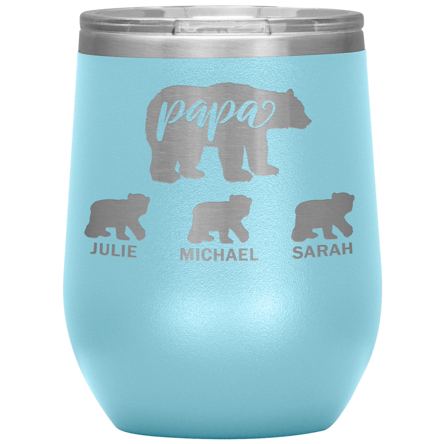 Papa Bear Personalize Tumbler