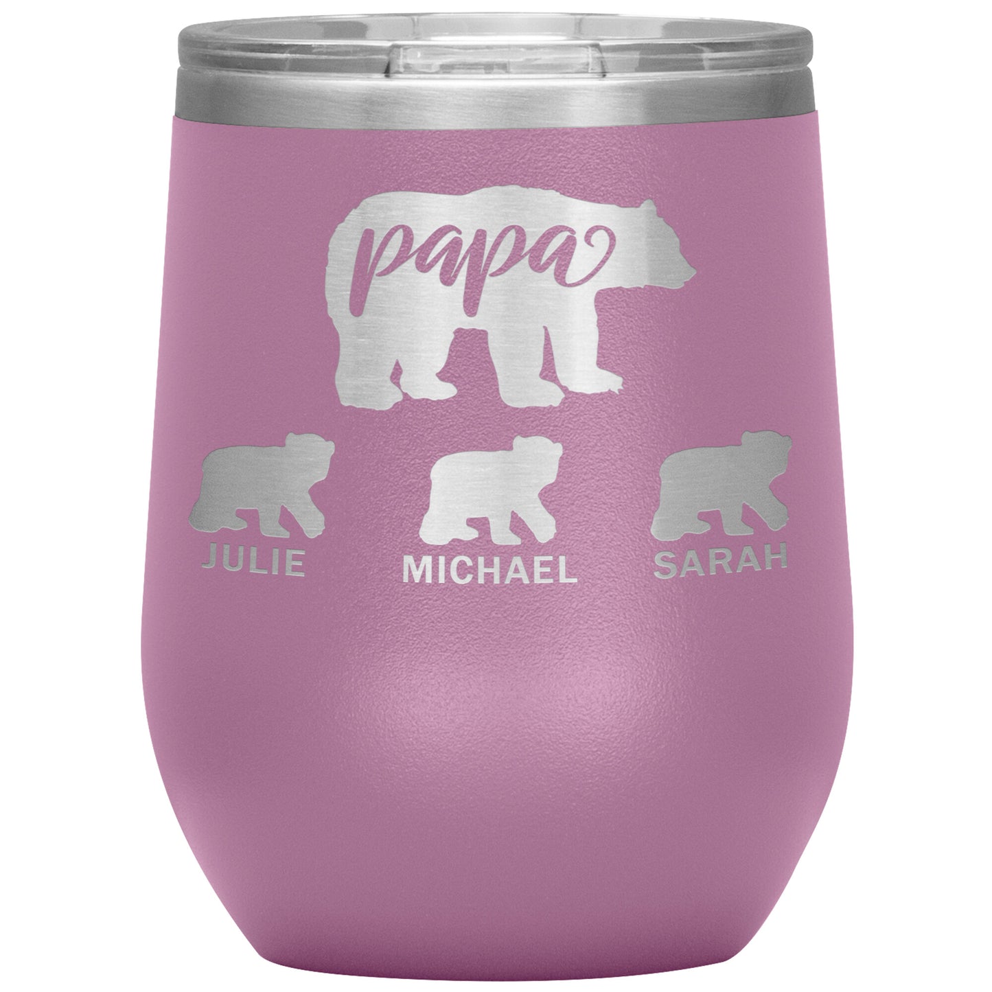 Papa Bear Personalize Tumbler