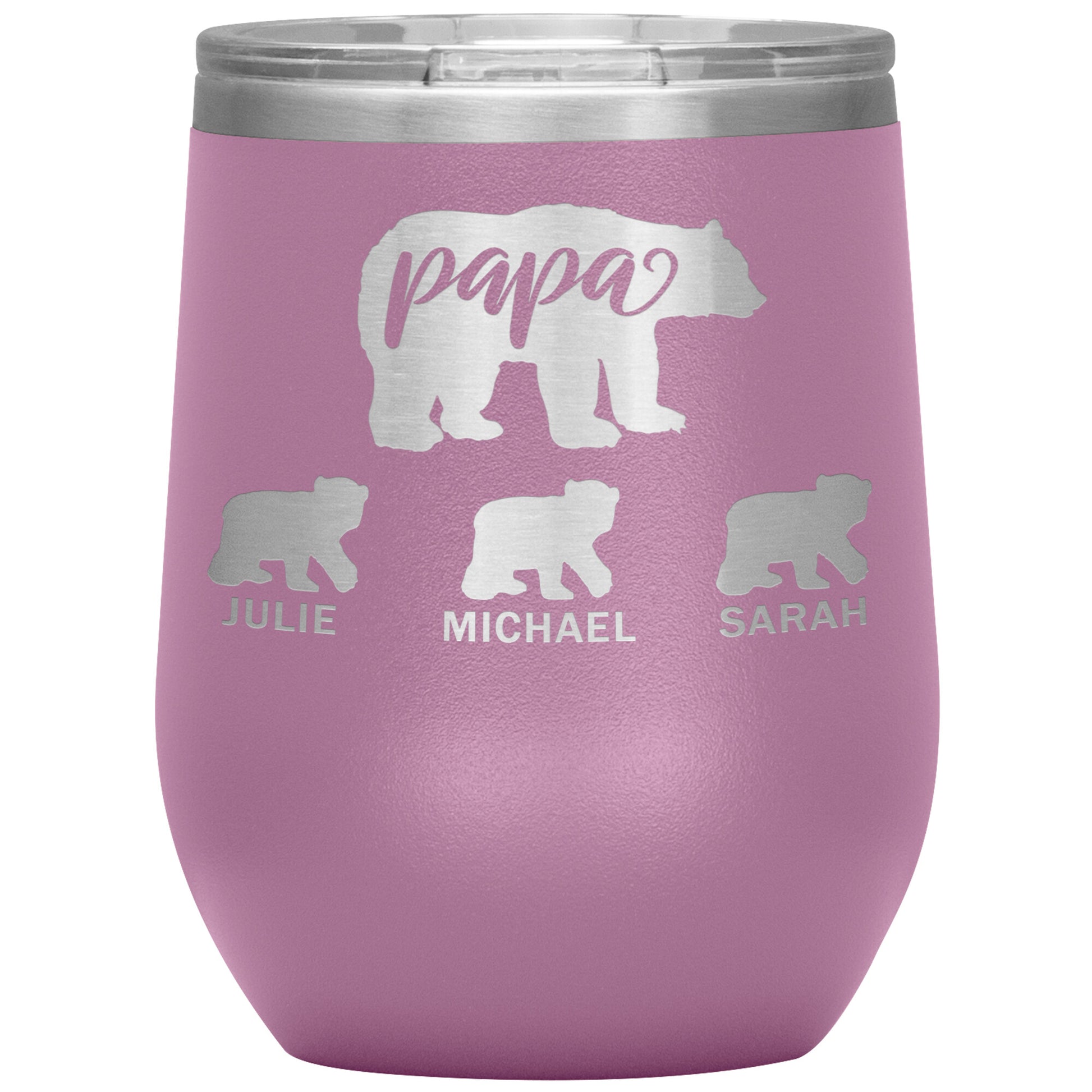 Papa Bear Personalize Tumbler