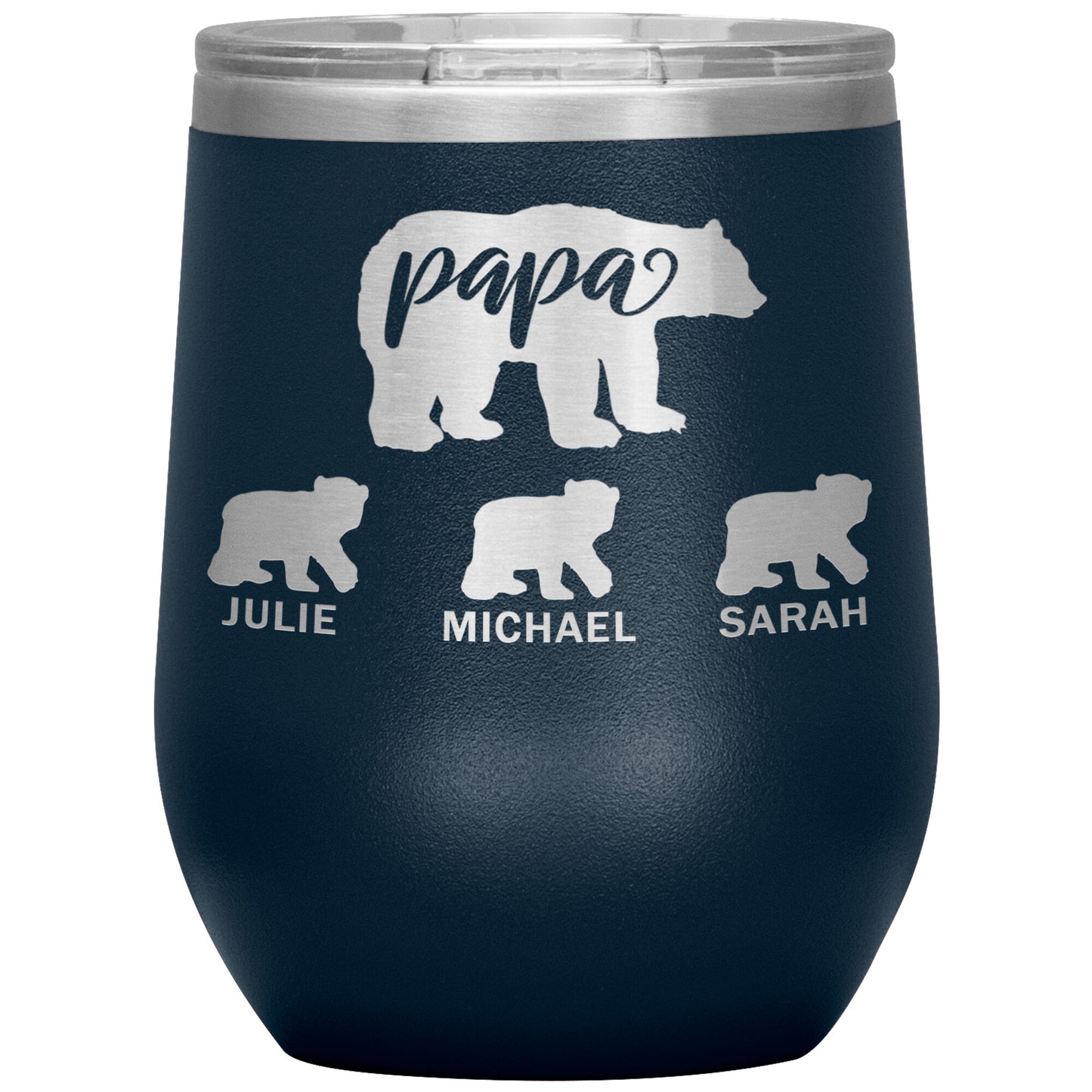 Papa Bear Personalize Tumbler