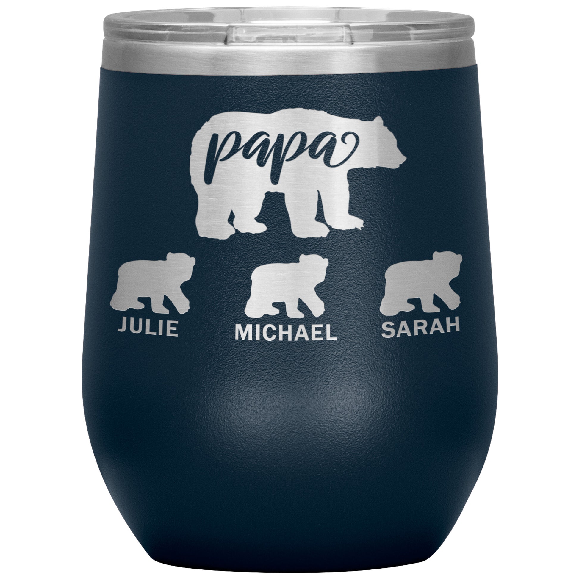 Papa Bear Personalize Tumbler