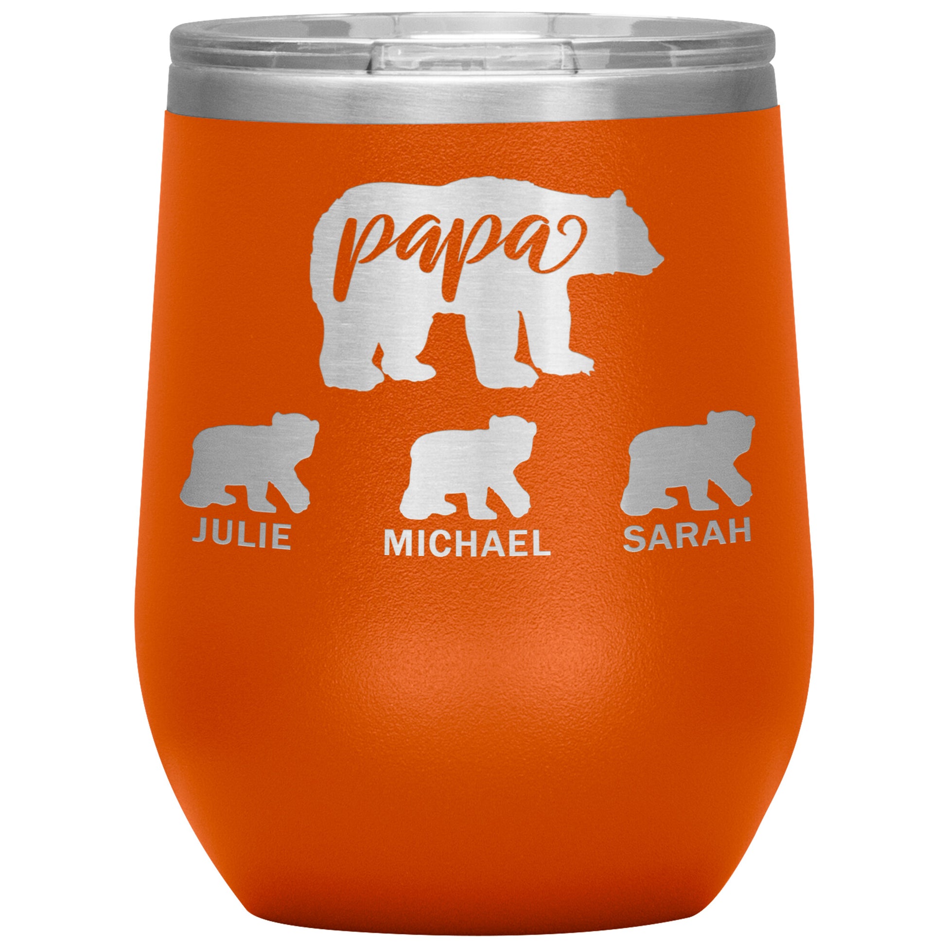 Papa Bear Personalize Tumbler