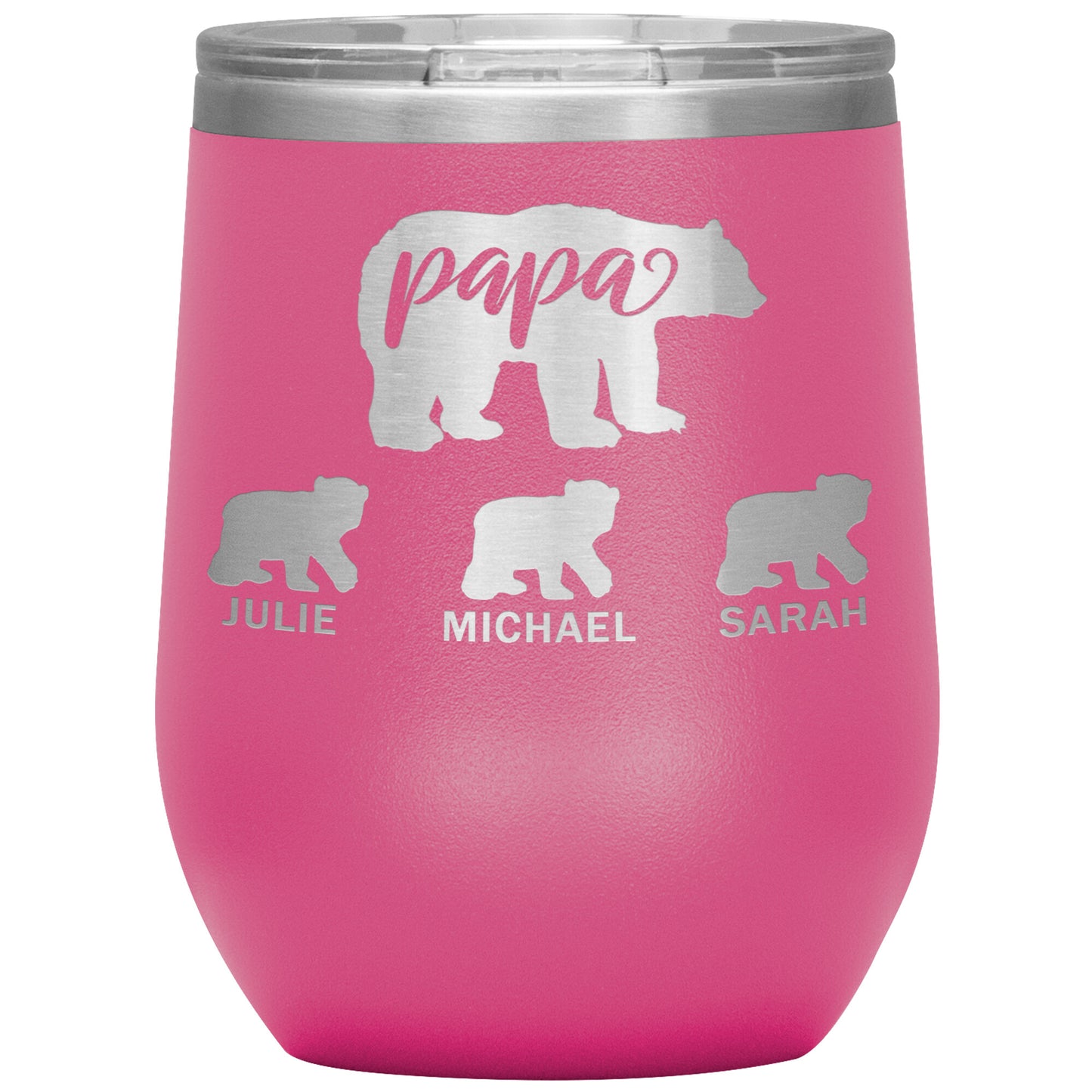 Papa Bear Personalize Tumbler