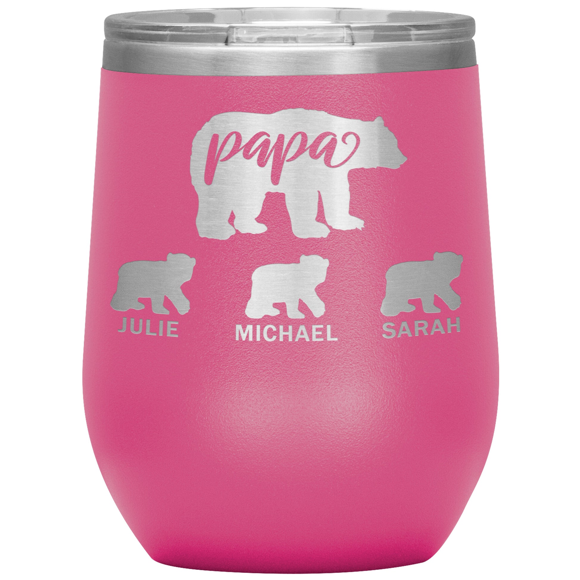 Papa Bear Personalize Tumbler