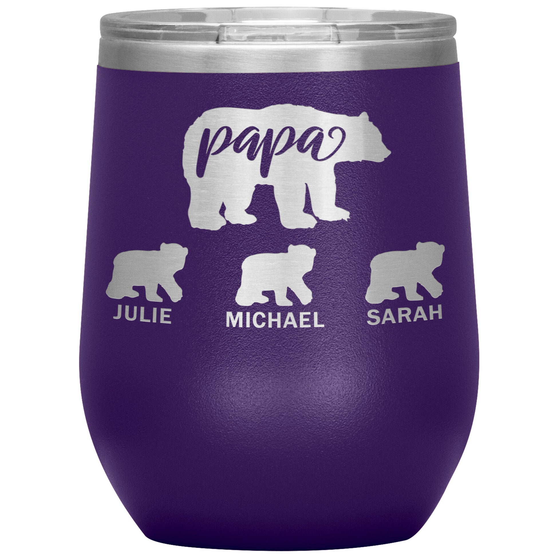 Papa Bear Personalize Tumbler