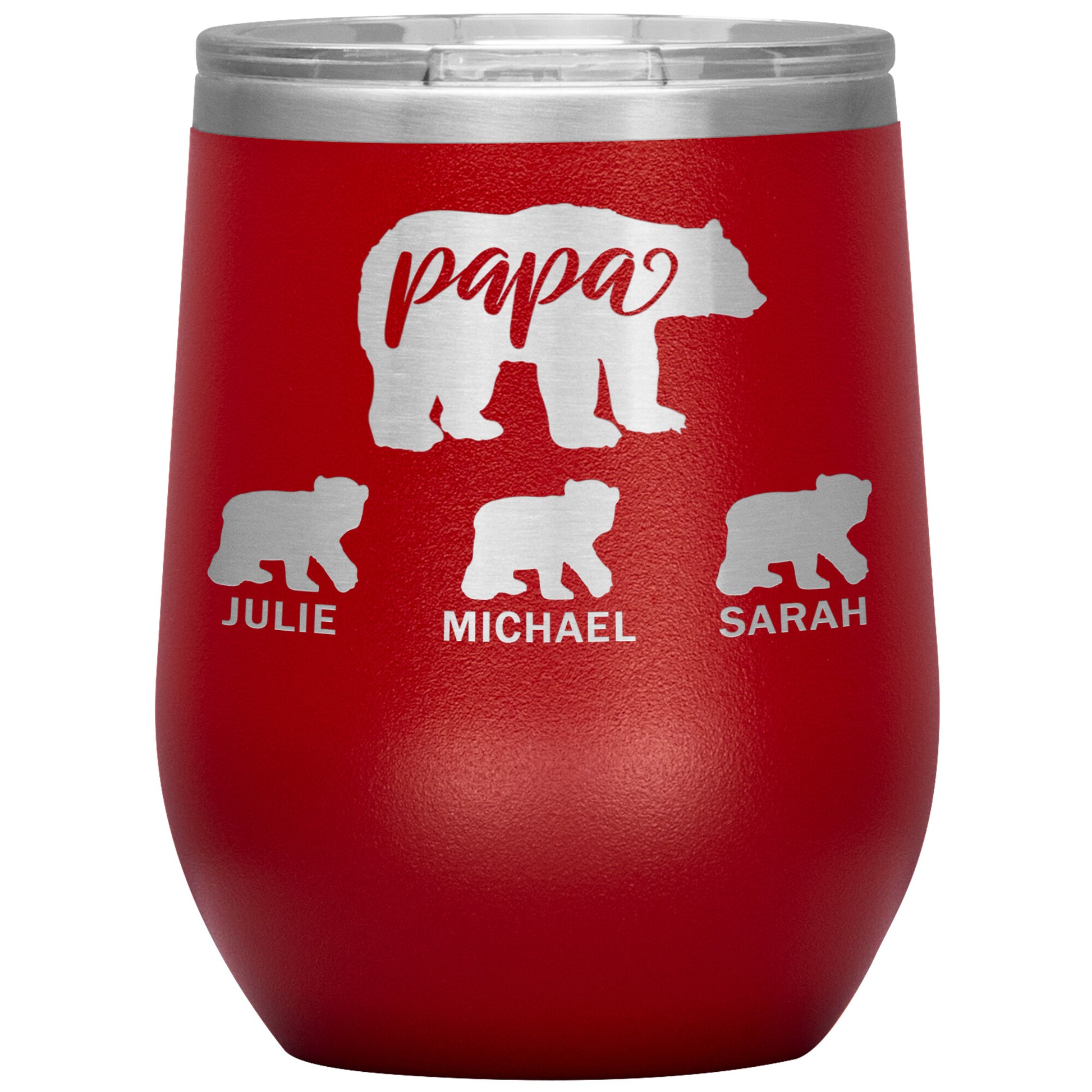 Papa Bear Personalize Tumbler