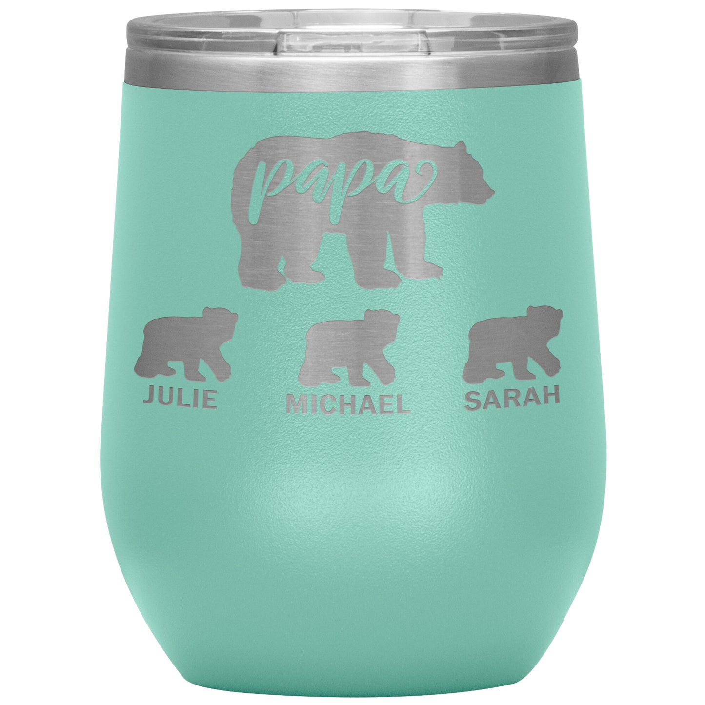 Papa Bear Personalize Tumbler