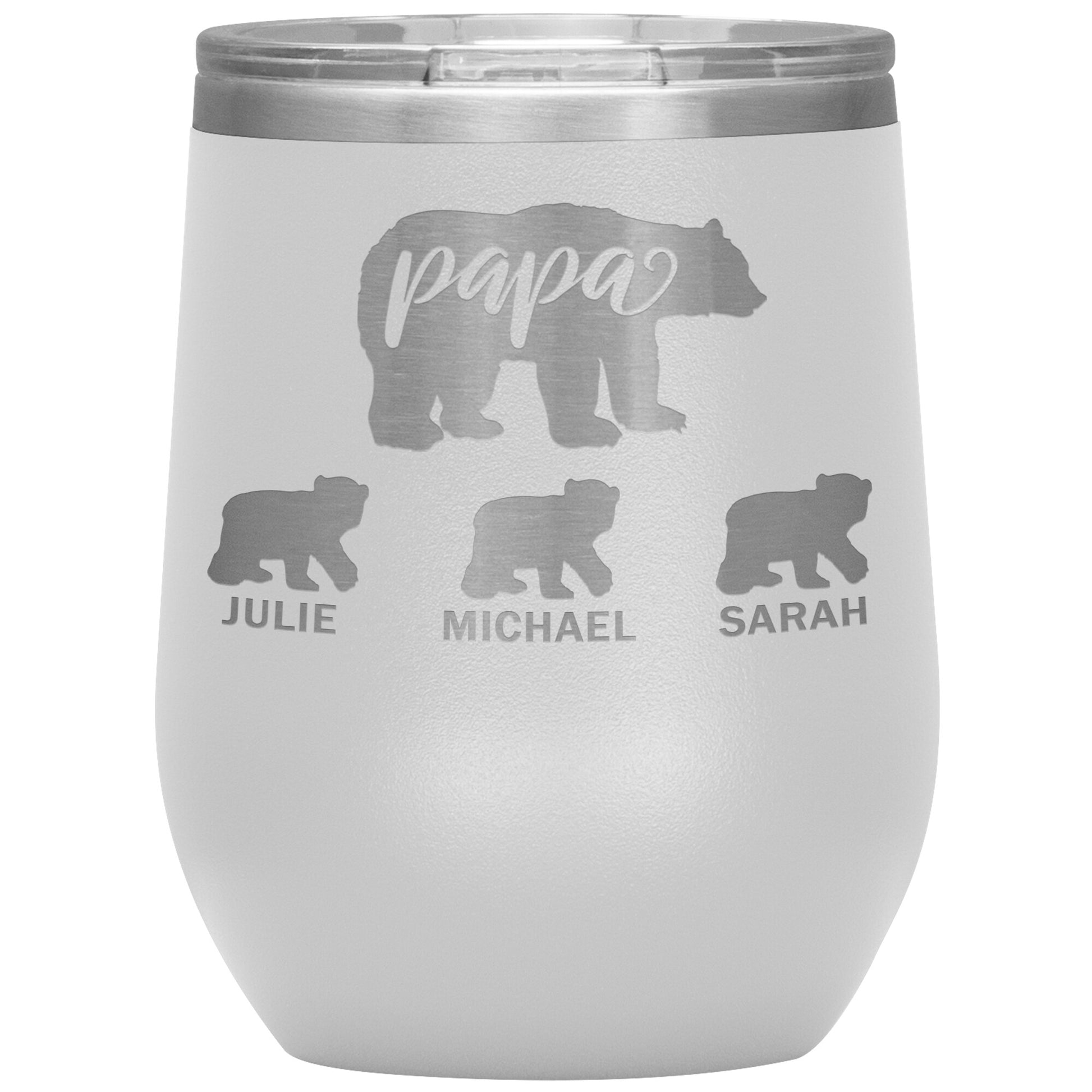 Papa Bear Personalize Tumbler