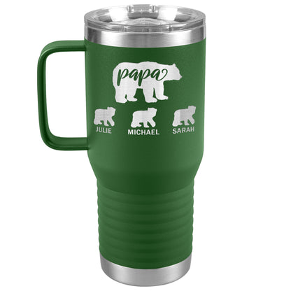 Papa Bear Personalize Tumbler