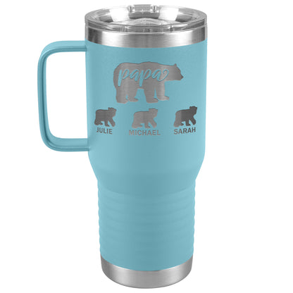 Papa Bear Personalize Tumbler