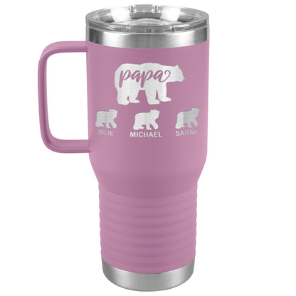 Papa Bear Personalize Tumbler