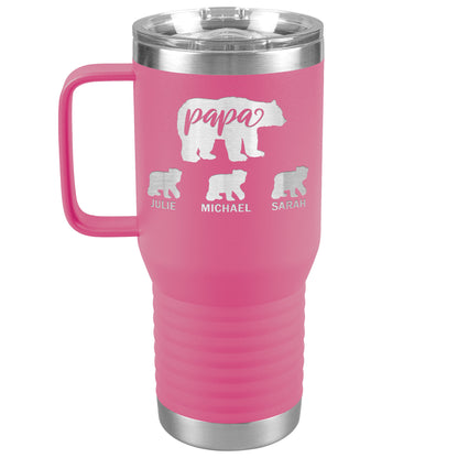 Papa Bear Personalize Tumbler