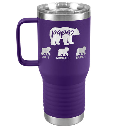 Papa Bear Personalize Tumbler