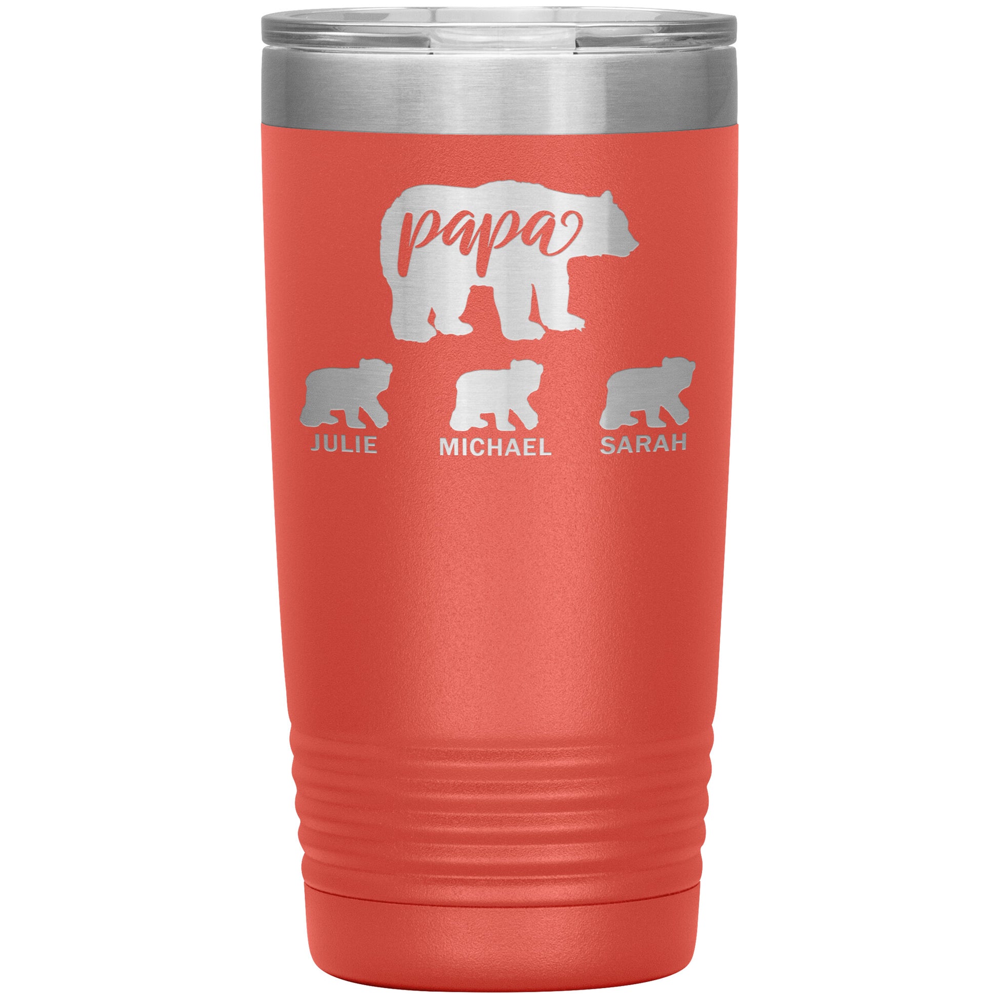 Papa Bear Personalize Tumbler